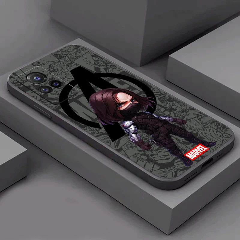 Captain America Phone Case para VIVO, Bucky Barnes, Y91, Y85, Y83, Y79, Y77, Y76S, Y75, Y73, Y73S, Y72, Y70S, Y67, Y66, Y35, Y53, y55S