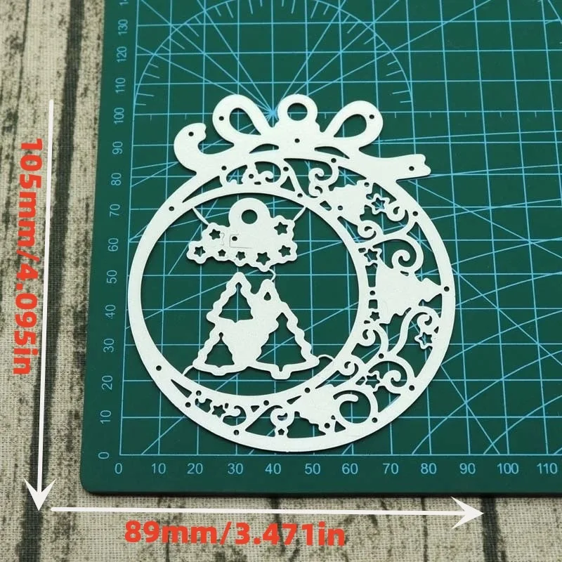 Merry Christmas Happy New Year Stencil DIY Die Cut Scrapbooking Card Making Metal Cutting Dies