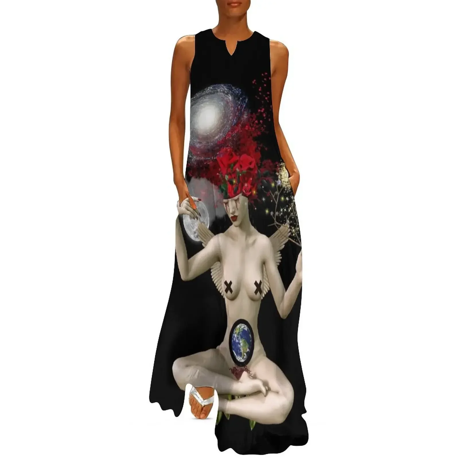 

A mother goddess Long Dress Woman's evening dress long dress women luxury evening woman for wedding