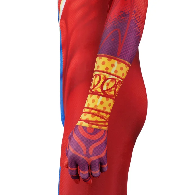 Disfraz de la India Pavitr Prabhakar para hombre, mono de araña Zentai para Cosplay, Bodysuit Cross Verse, Halloween, Carnaval, fiesta, juego de rol