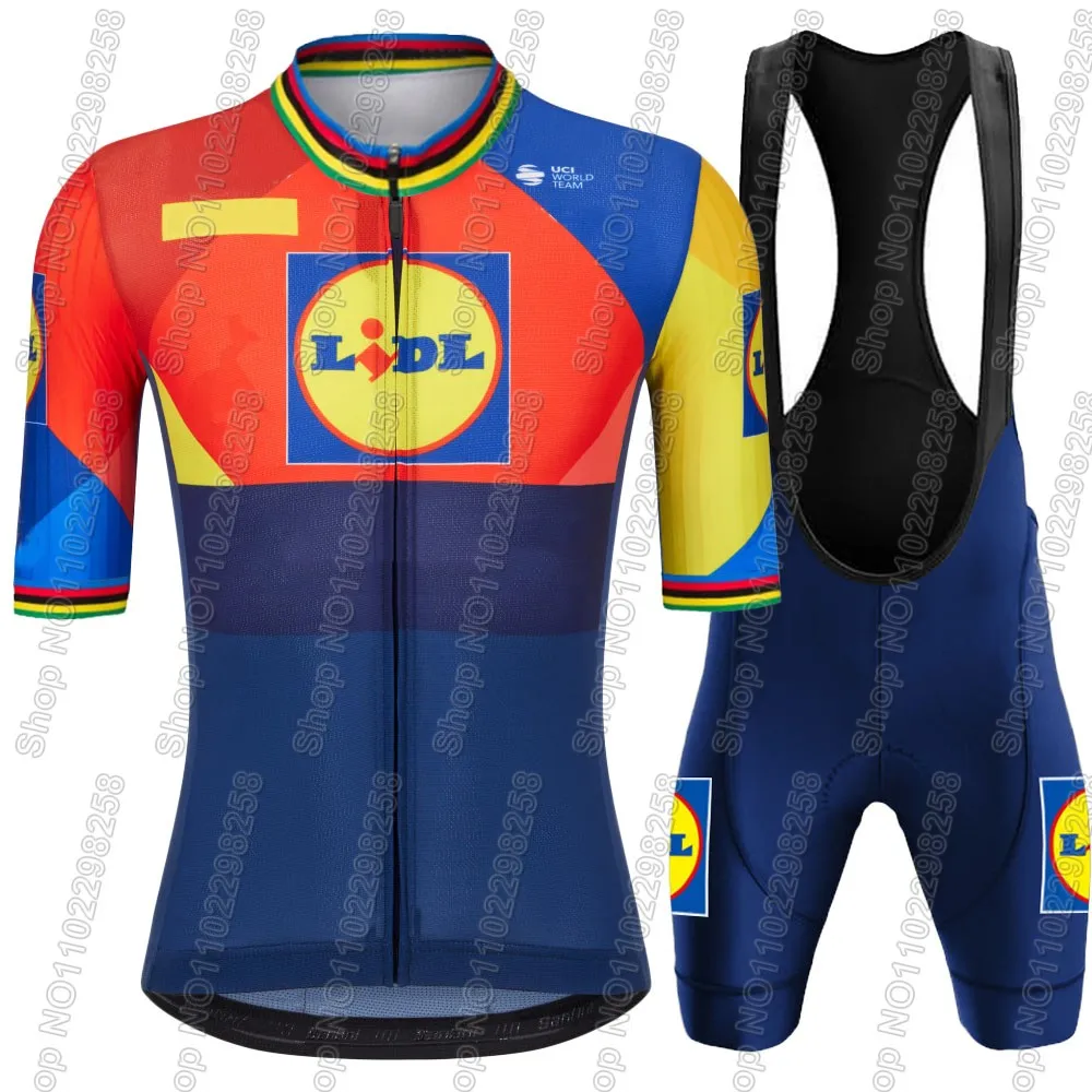 Lidl Team Cycling Jersey 2025 Set Pink Tour De Italia Italy Clothing Kit Road Bike Shirts Suit Bicycle Bib Shorts MTB Maillot