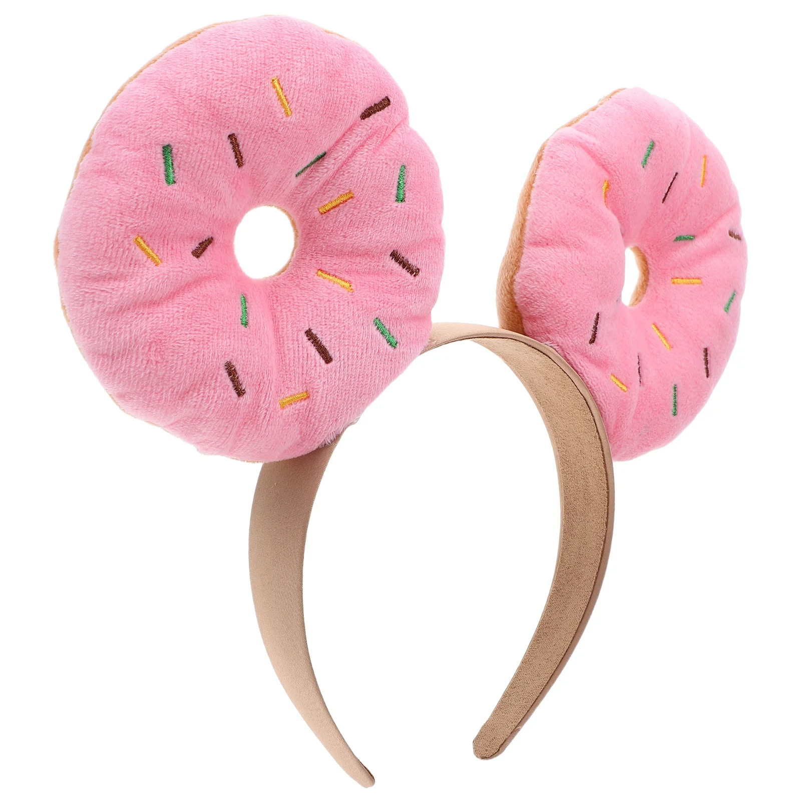 

Donut Headband Colorful Doughnut Festival Hairband Realistic Dessert Party Masquerade Halloween Photo Prop Donut Headband