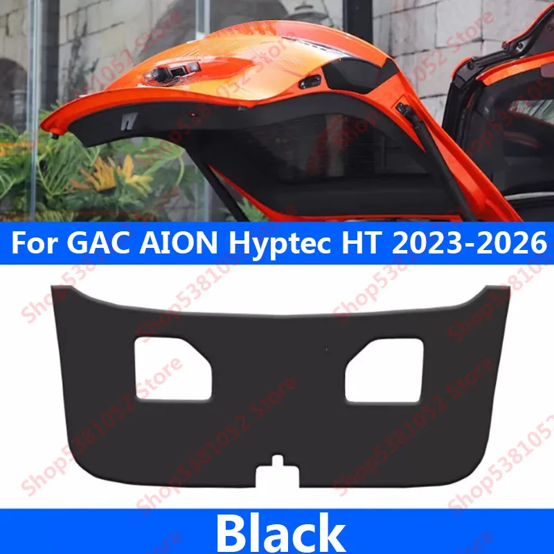 For GAC AION Hyptec HT 2023-2026 Car Trunk PU Leather Protective Pad Car Trunk Tailgate Protection Sticker Pad Accessories