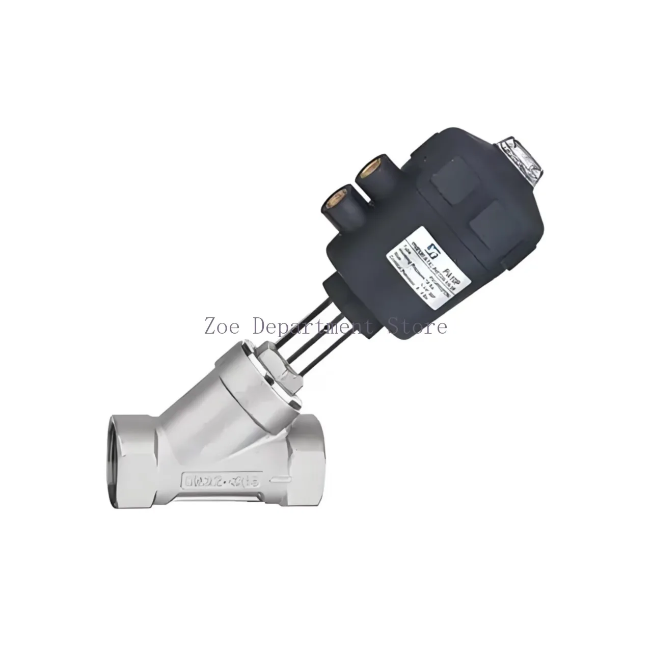 DN Series High Temperature And Corrosion Resistant Steam Pneumatic Valve Y Type Internal Thread Angle Seat Valve.