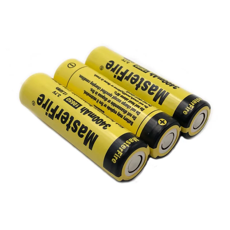 4 unids/lote MasterFire Original 12.58Wh 3400mah 3,7 V 18650 batería de litio recargable de alto rendimiento para baterías de ordenador portátil