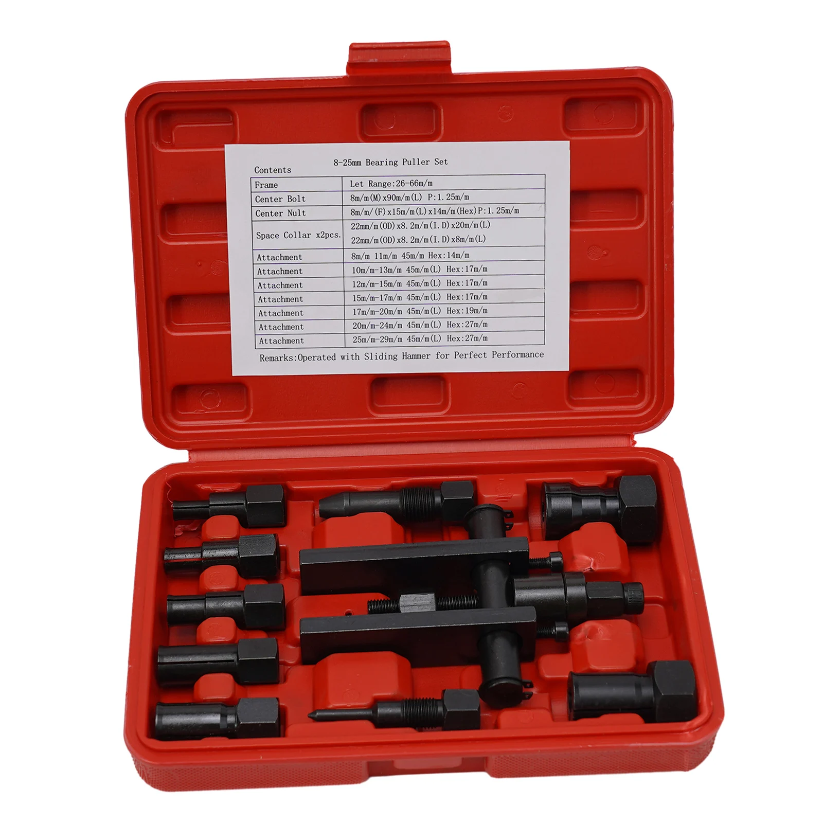 10pcs Bearing Puller Set For Automobile Motorcycle Two-Jaw Disassembly Tool Bearings Extractor Hand Tools Replacement Parts