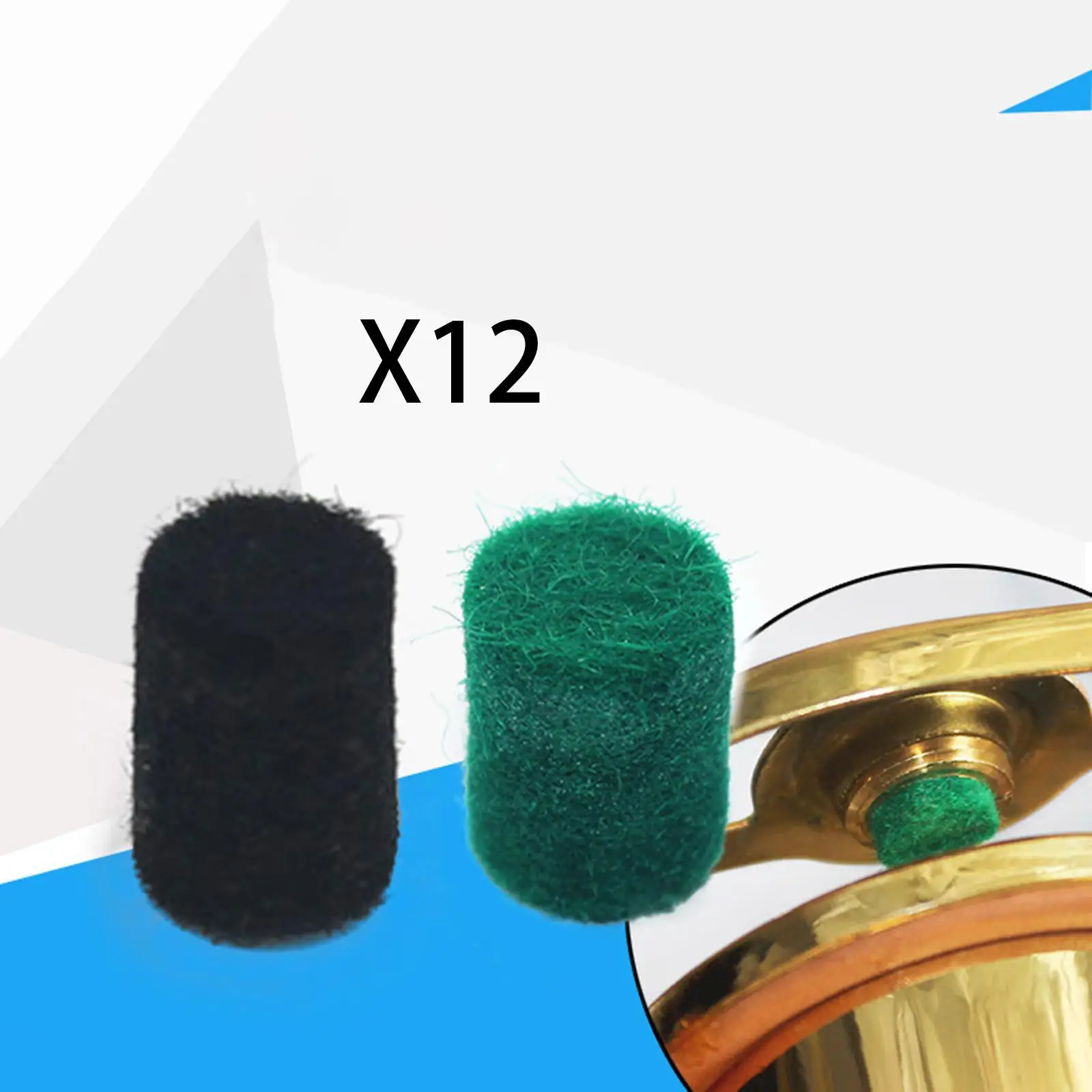 12Pcs Saxophone Felt Pads Felt Columns Convenient Sax Repair Accessories Practical Professional Key Positioning Tool Portable