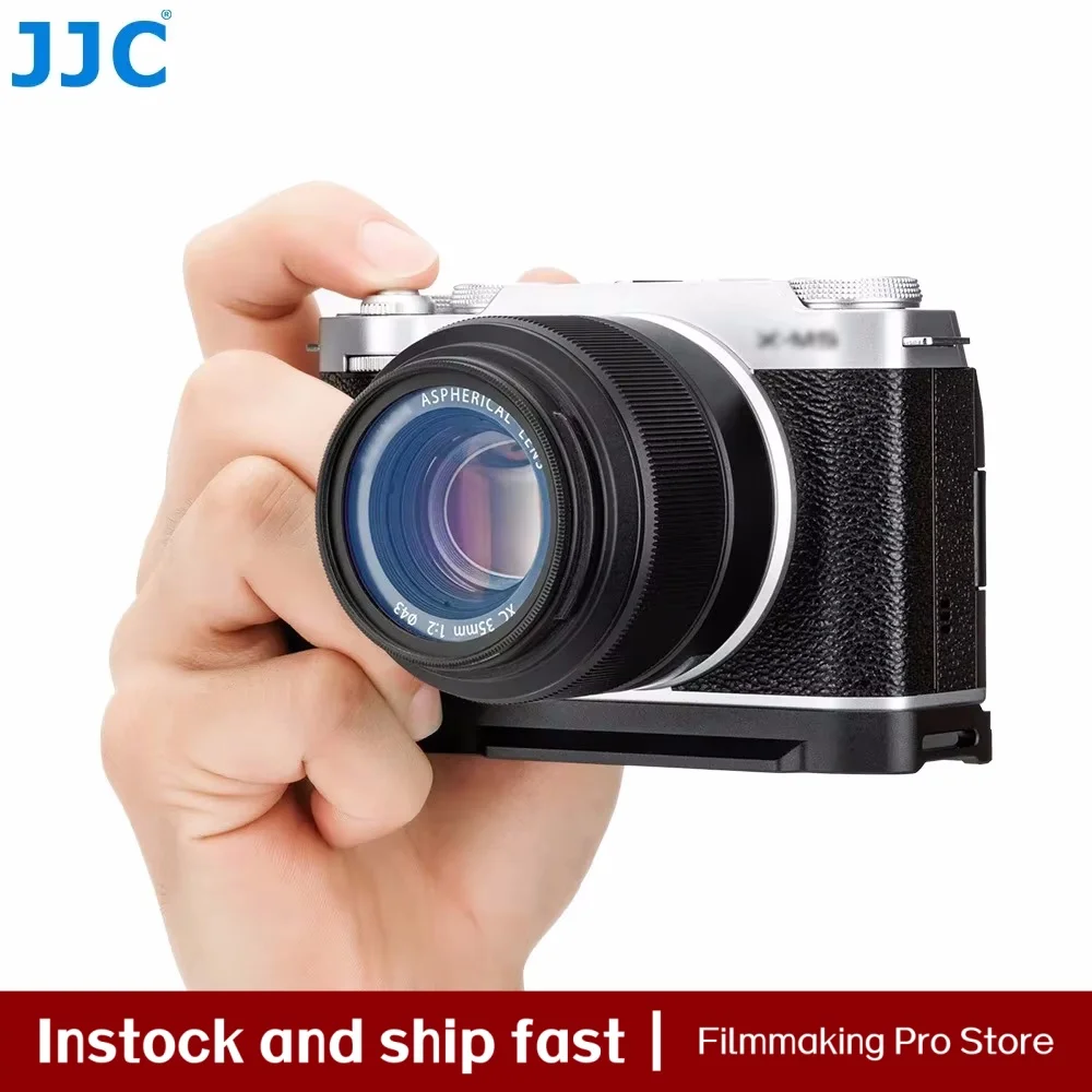 

Кронштейн-рукоятка JJC L-образной формы для камеры FUJIFILM X-M5 с быстросъемной пластиной для Arca 1/4"-20, силиконовая рукоятка XM5