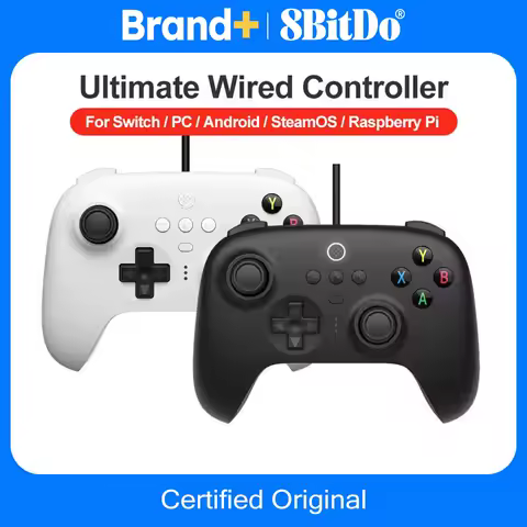 8BitDo Ultimate Gamepads PC Controller for Nintendo Switch Wired Controle for Windows 10 11 Android Steam Deck Raspberry Pi