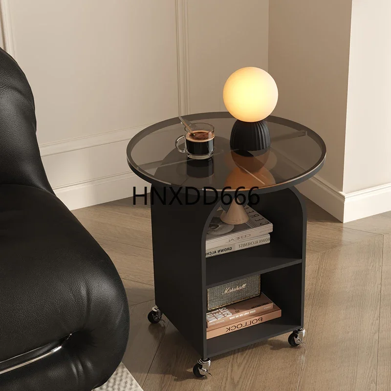 Movable round trolley for several households