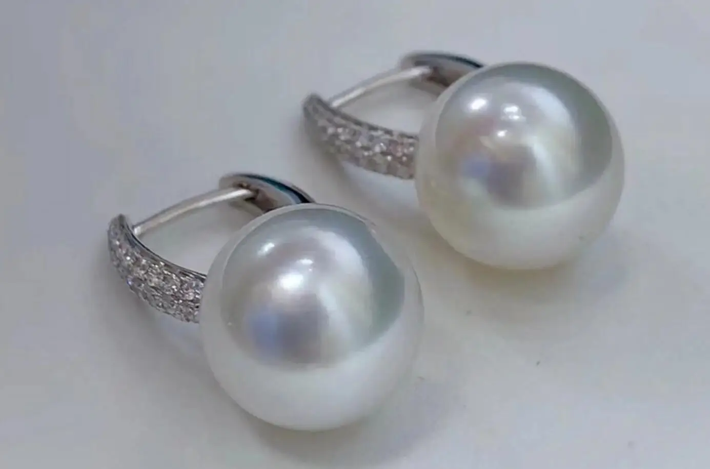 Brand new gorgeous AAAA+Japanese Akoya round  10-11mm 11-12mm 12-13mm  white pearl earrings 925s