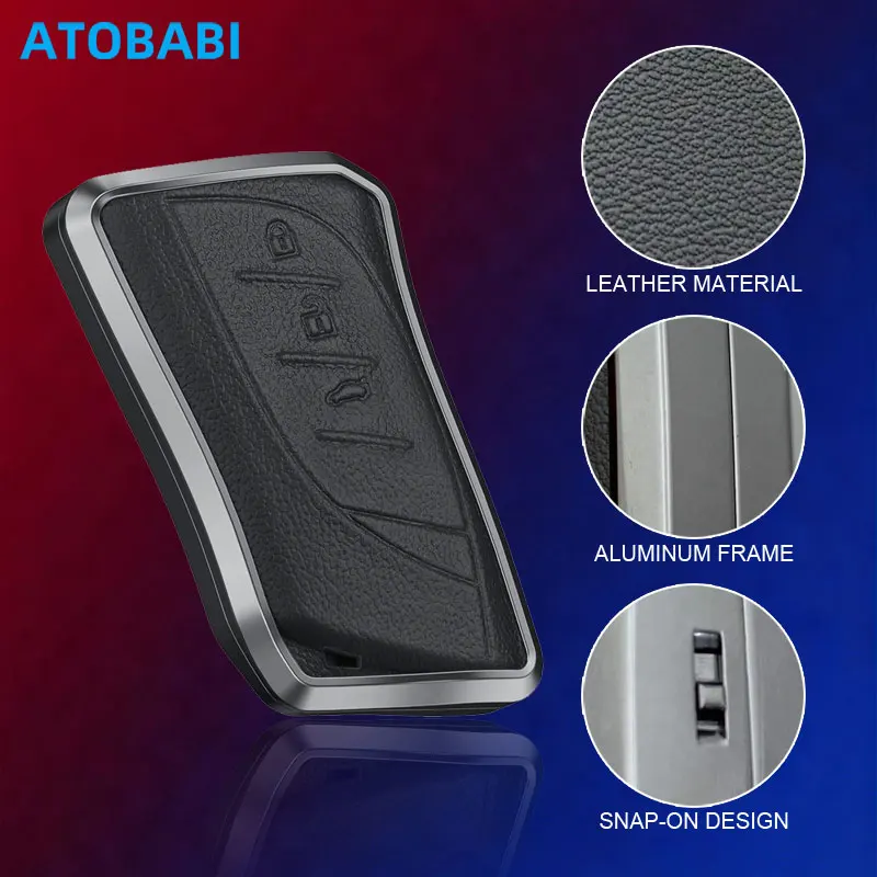 Aluminum Alloy Car Key Cover Bag For Lexus RX GX460 UX200 Hybrid ES250 ES350 LC500H LS500 2019 2020 Smart Remote Fobs Shell Case
