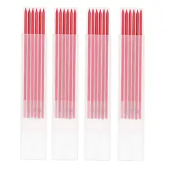목수 목수 마커 목공 기계 연필에 대 한 24 조각 2.8mm 빨간색 직경 단단한 연필 리필