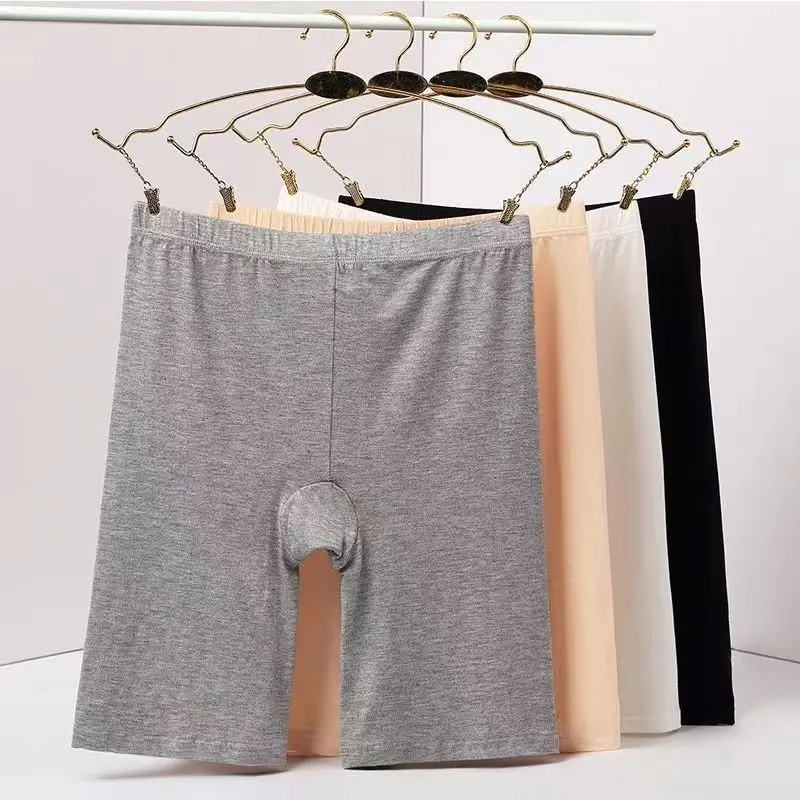 

Plus Size Summer Female Panties Lace Seamless Safety Short Pants Women's High Waist Stretch Shorts Briefs Slimming Underwear