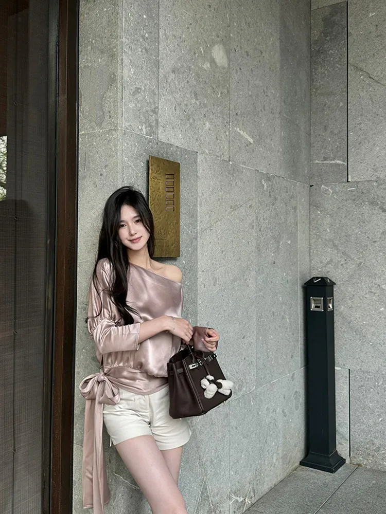 

Костюм FUFU из хлопка и льна, простой, с разрезом, цвет хаки, стройнящий, для повседневной носки, весна-лето, модный комплект женской одежды