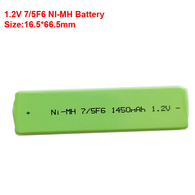 7/5F6 67F6 1450mAh Chewing Gum Battery 1.2V Ni-MH 7/5 F6 cell for Panasonic Sony MD CD Cassette player