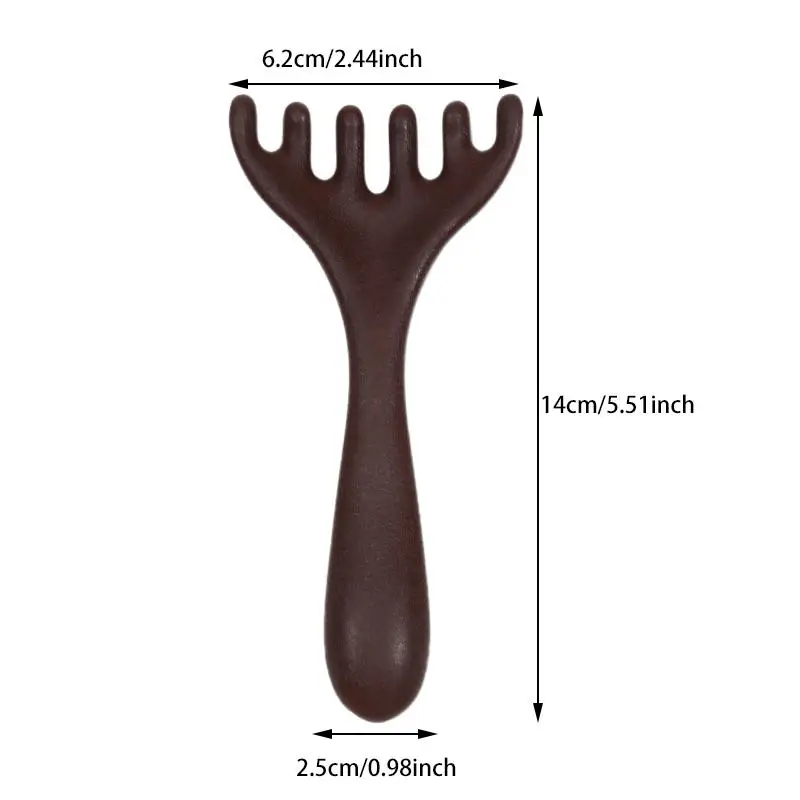 Meridian Massage Comb Anti-static Six-Claw Head Massager Promote Blood Circulation Body Gua Sha Tools Head Massage Brush