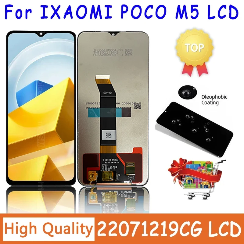 

6.58"Original For Xiaomi Poco M5 LCD Touch Screen Digitizer Assembly For Poco M5 22071219CG Display Replacement Repair Parts