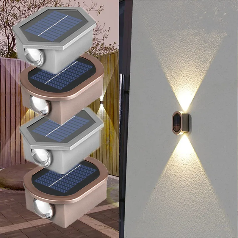 

Solar Wall Light Strong Brightness Outdoor Waterproof Home Garden Arrangement Terrace Balcony Atmosphere Decoration Night Lamp