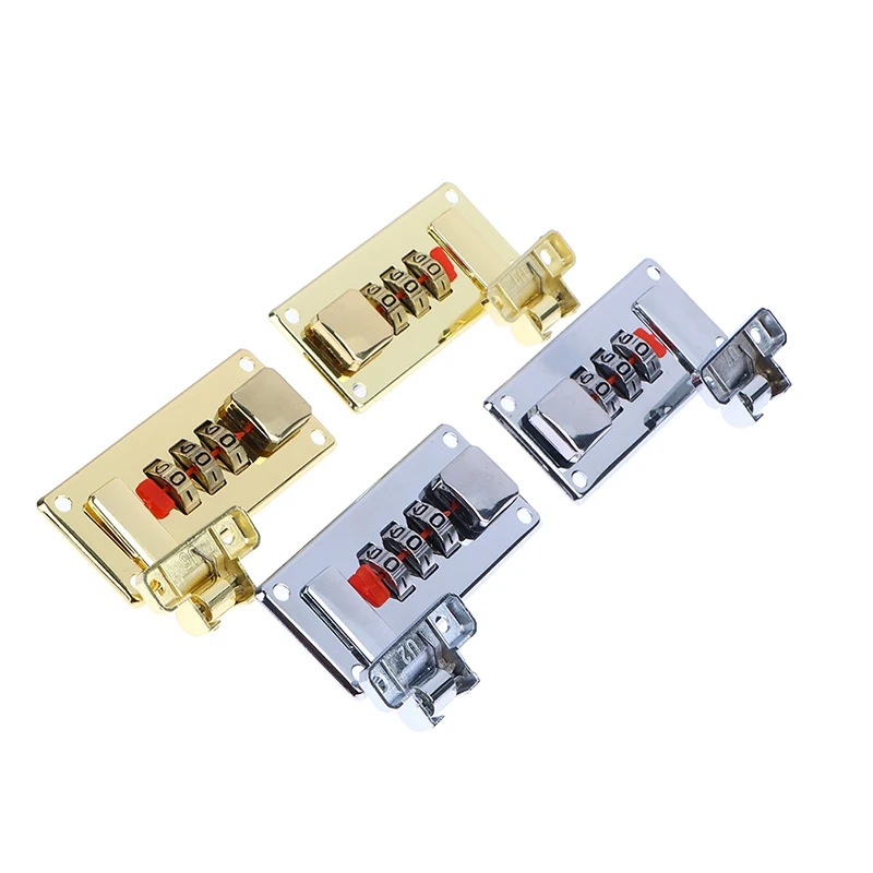 1Set Password Lock Latch Silver Coded Lock Vintage Jewelry Wooden Box Gift Case Luggage Suitcase Chest Hardware 65*29mm/66*33mm