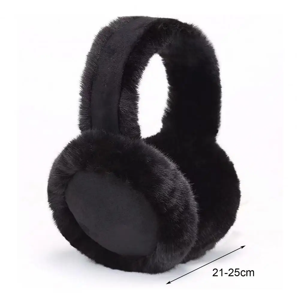 Solid Color Soft Plush Ear Warmer Winter Warm Earmuffs Fashion Ear Cover Outdoor Cold Ear Muffs Folding Earflap