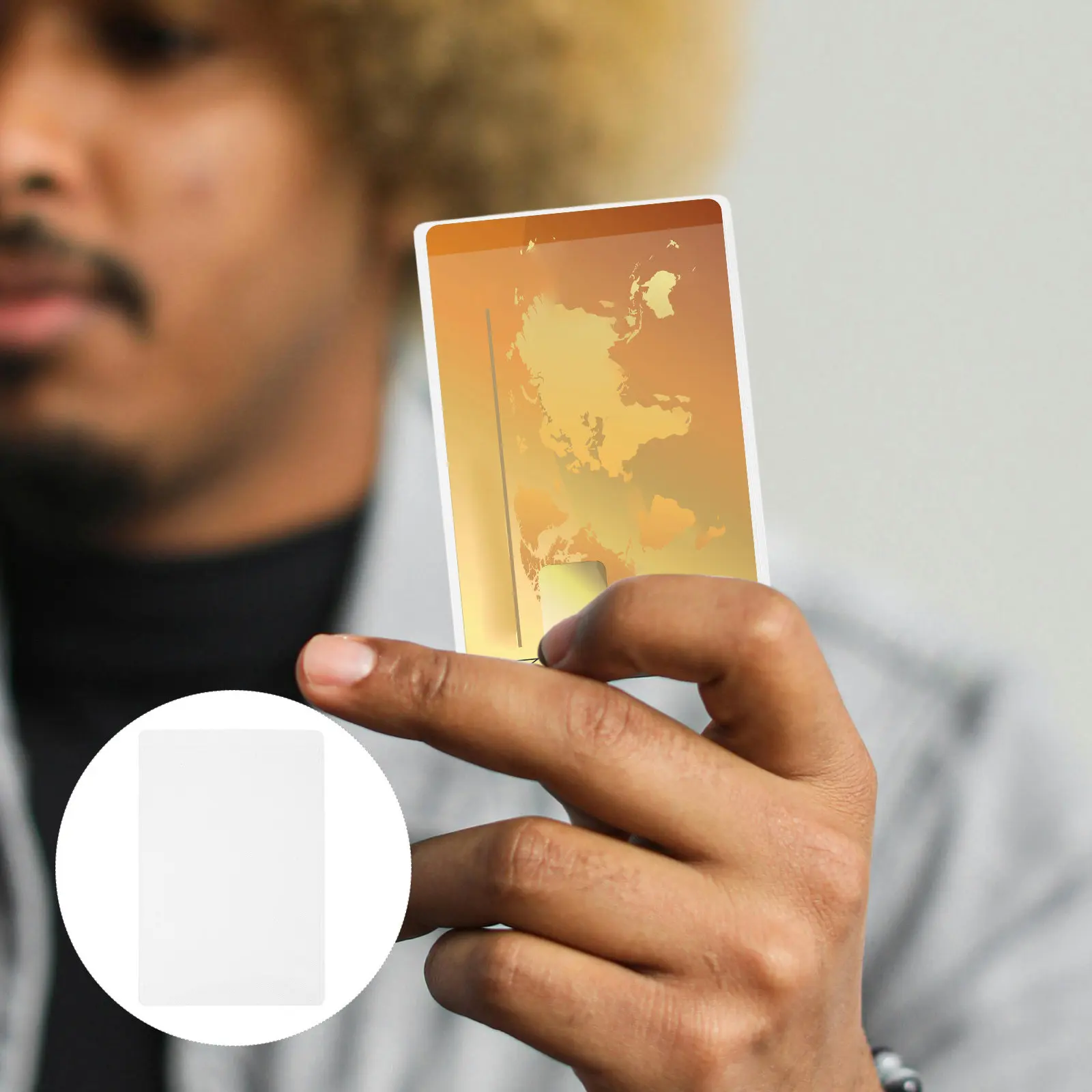 

100Pcs Transparent PVC Card Sleeves Store Protect Credit Business Insurance Quick Id Access Non-Slip Secure Card
