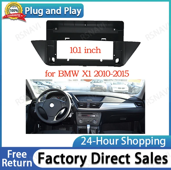 

Car Audio Radio 10.1" Big Screen 2DIN Fascia Frame Adapter For BMW X1 CD/DVD Player Dash Fitting Panel Frame Kit