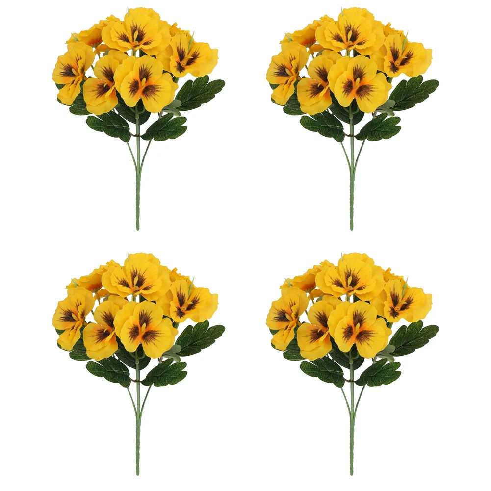 

Для домашнего декора Искусственные цветочные композиции Искусственные цветы анютины для вечеринок Для свадеб Красочные цветы для домашнего декора