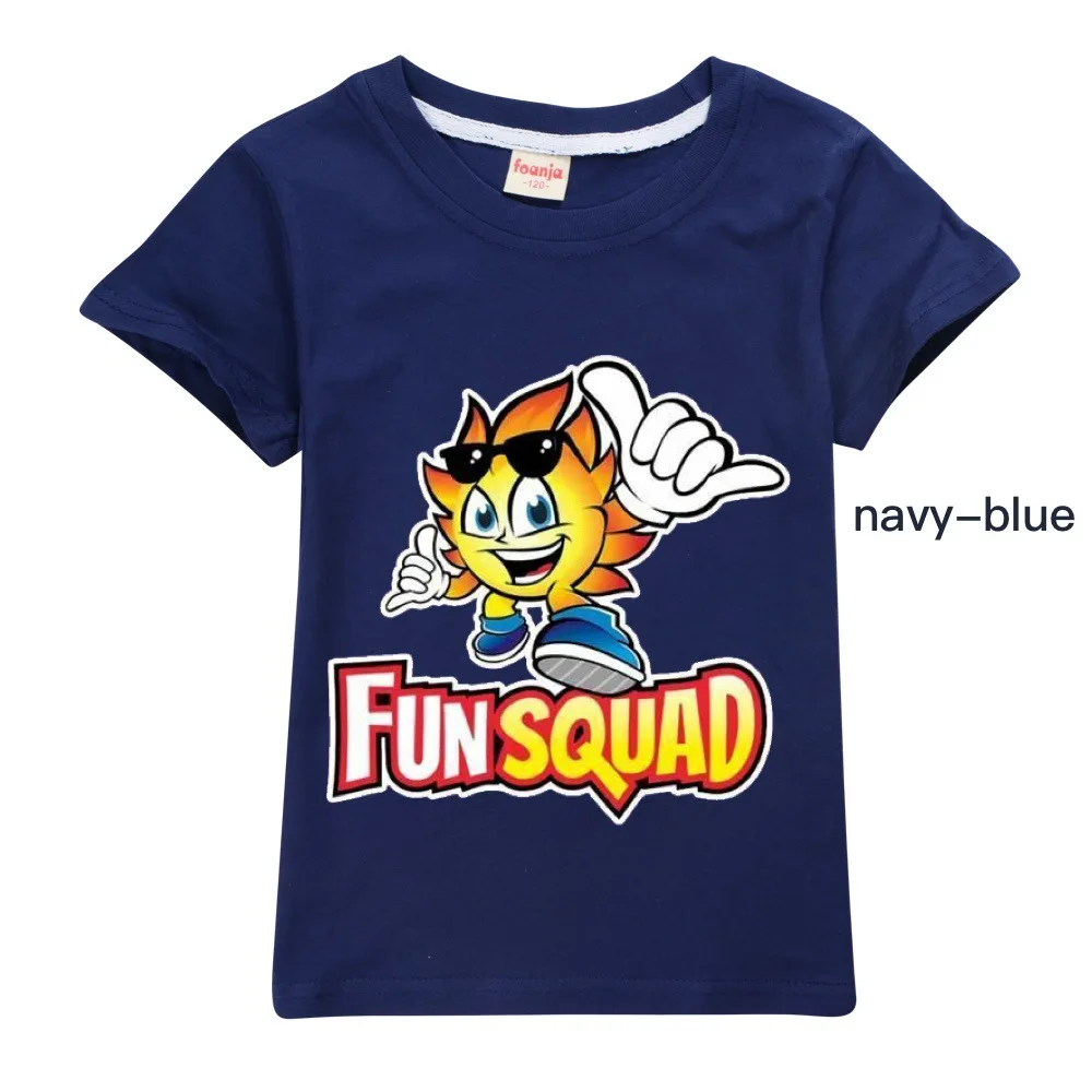 Fun Squad Gaming Children T-Shirts Game Tee Shirt Kids Cartoons Kawaii Casual Clothes Boy Girl Tops Short Sleeve Pullover