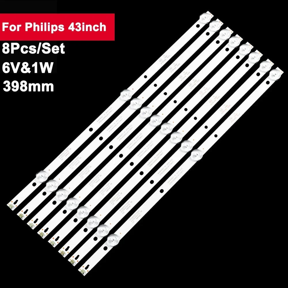 LED Backlight Strip for Philips 43inch 43DL4012N 43Y3000H 43PUH6082 LE43E6850 L43E6800 43PFF3012 L43E6800 43L1600C L43E6800 3V1W