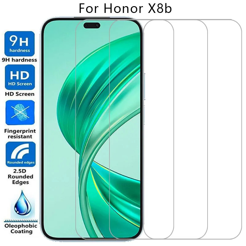 tempered glass for huawei honor x8b phone case on honorx8b 4g 5g x 8b 8 x8 b xb8 8xb b8x back cover 360 coque honer onor x8bcase