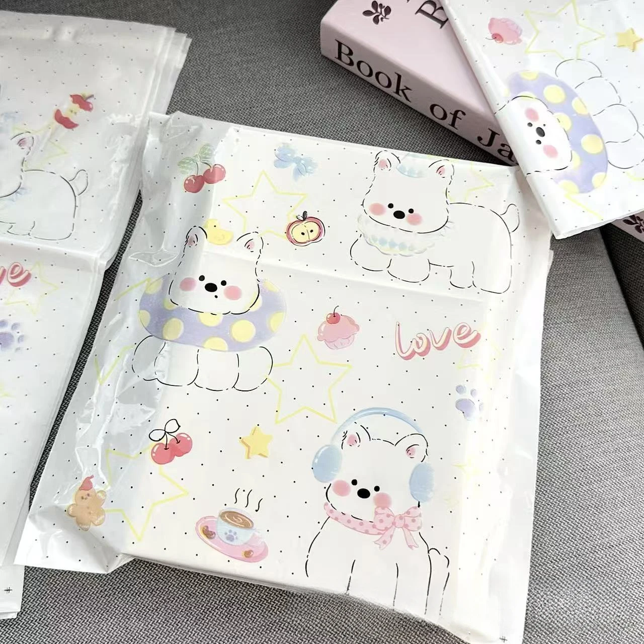 25Pcs West Highland Dog Poly Mailers, Cute Cartoon Shipping Bags, Waterproof Thickened Packaging Bags for Shipping & Gift Packin