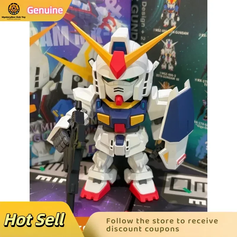 Neue echte TOPTOY Bandai Z Gundam Blind Box QMSV Mini IZGUNDAM GUNDAM Serie Figur Desktop Ornament Mystery Box Geschenk