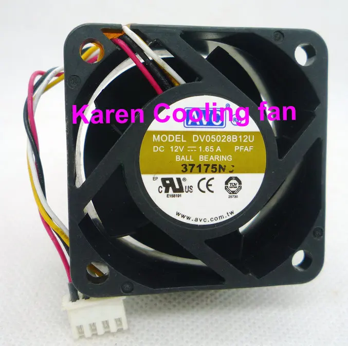 Original 5028 12v 1.65a DV05028B12U 50*28MM computer cooling fan