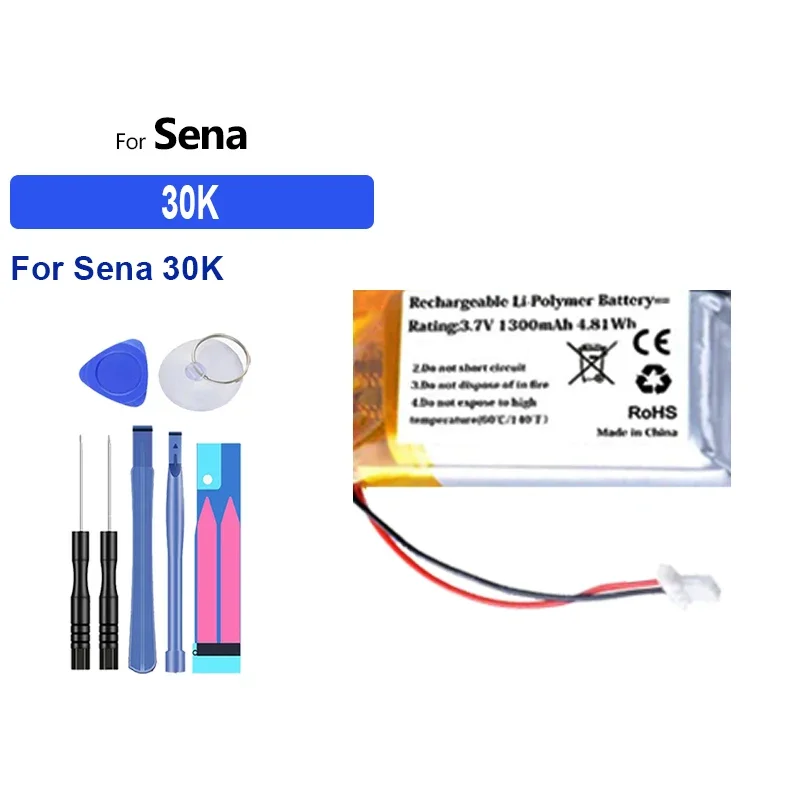 

1300mAh Replacement Battery For Sena 30K