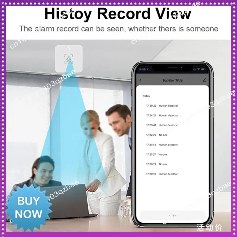 핫 Ltem Tuya 인간 존재 센서 24G 인간 존재 밀리미터파 레이더 센서 광 감지