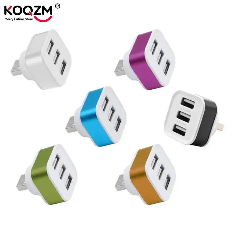 USB 2.0 HUB Quick Charger 3 Ports USB Extender Adapter Multi USB Splitter Hub With Indicator For Laptop PC Charger Adapters