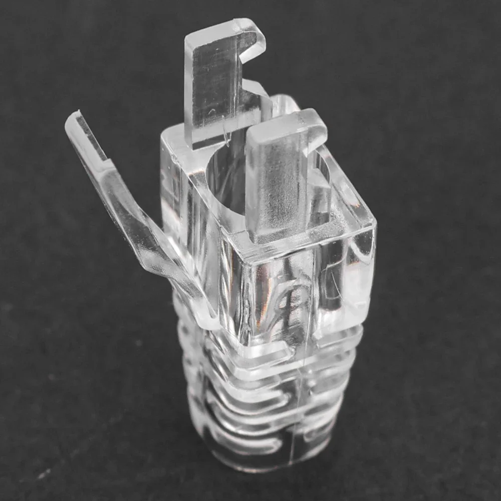 RJ45 CAT6 CAT5e Connector Transparent Protective Cover Adapter Cap Ethernet Network Cable Plugs RJ 45 Cat 5 Sleeve Protector