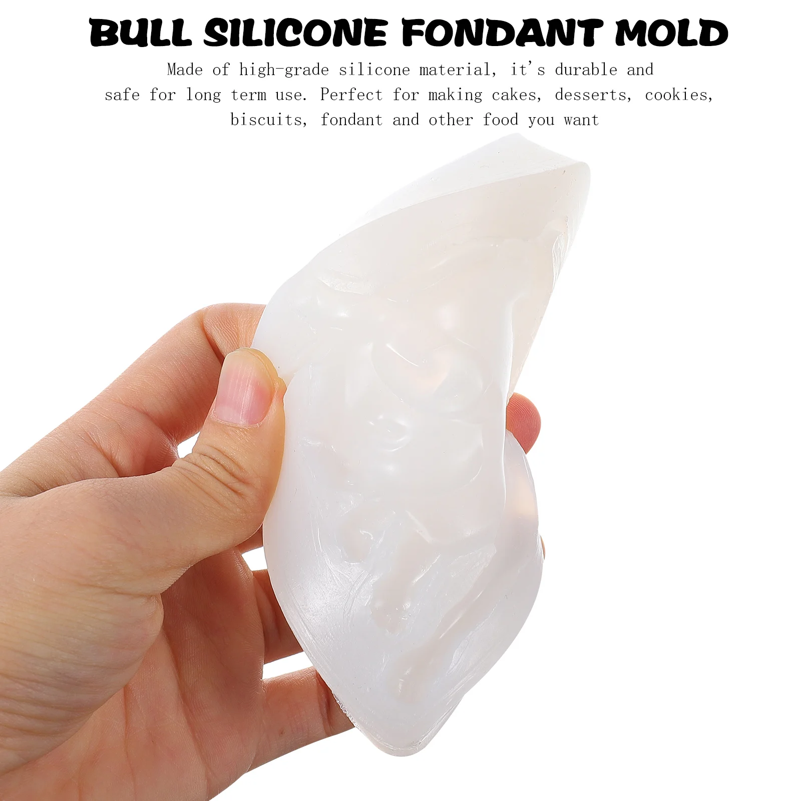 

Форма для выпечки шоколада, силиконовые формы в форме быка, устойчивые к 240 градусам, легко чистится, для дома, профессионального кондитерского магазина, для торта