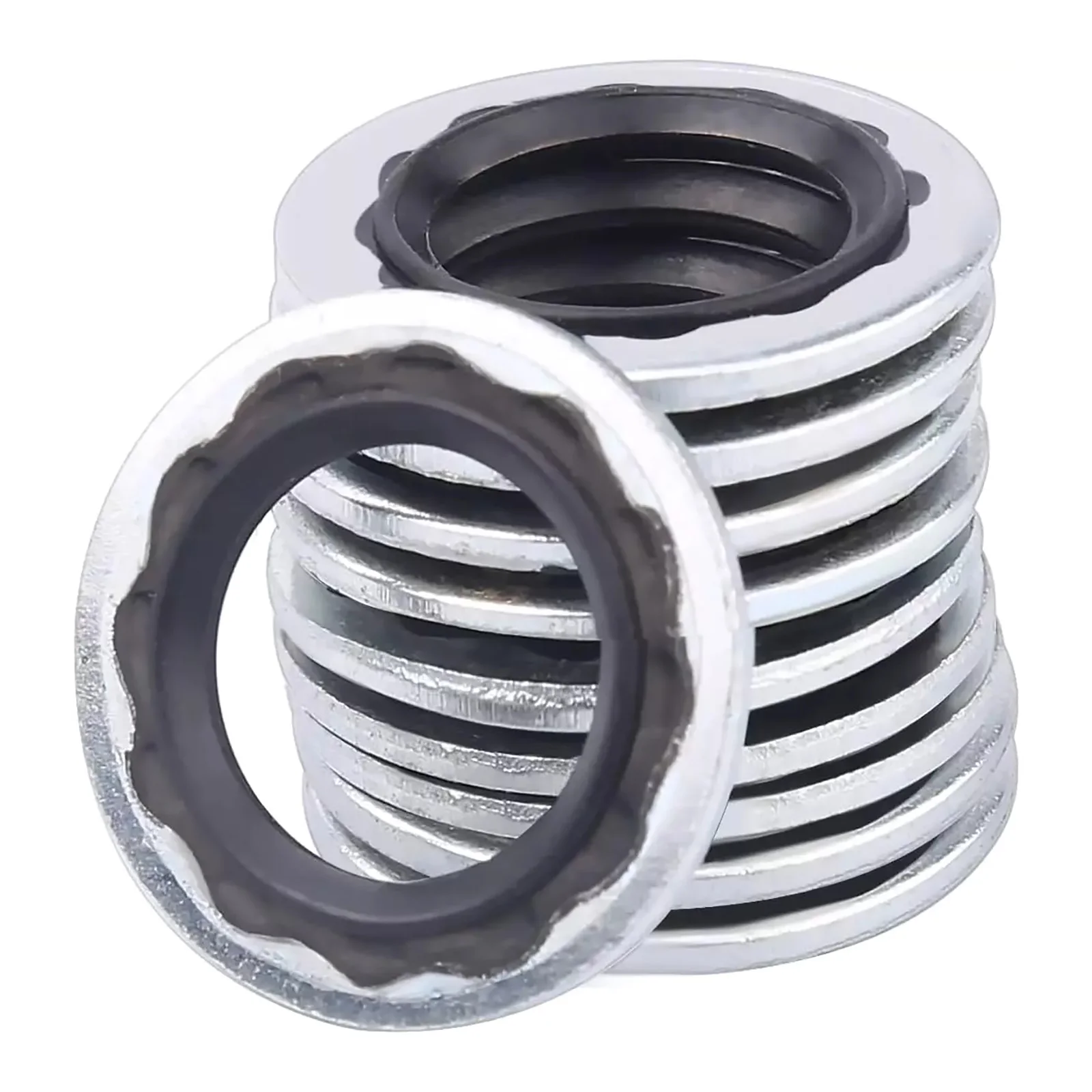 60Pcs/Set Car A/C System Compressor Gasket Seals Air Conditioning Compressor Port Seal Washer Auto Accessories Replacement Parts