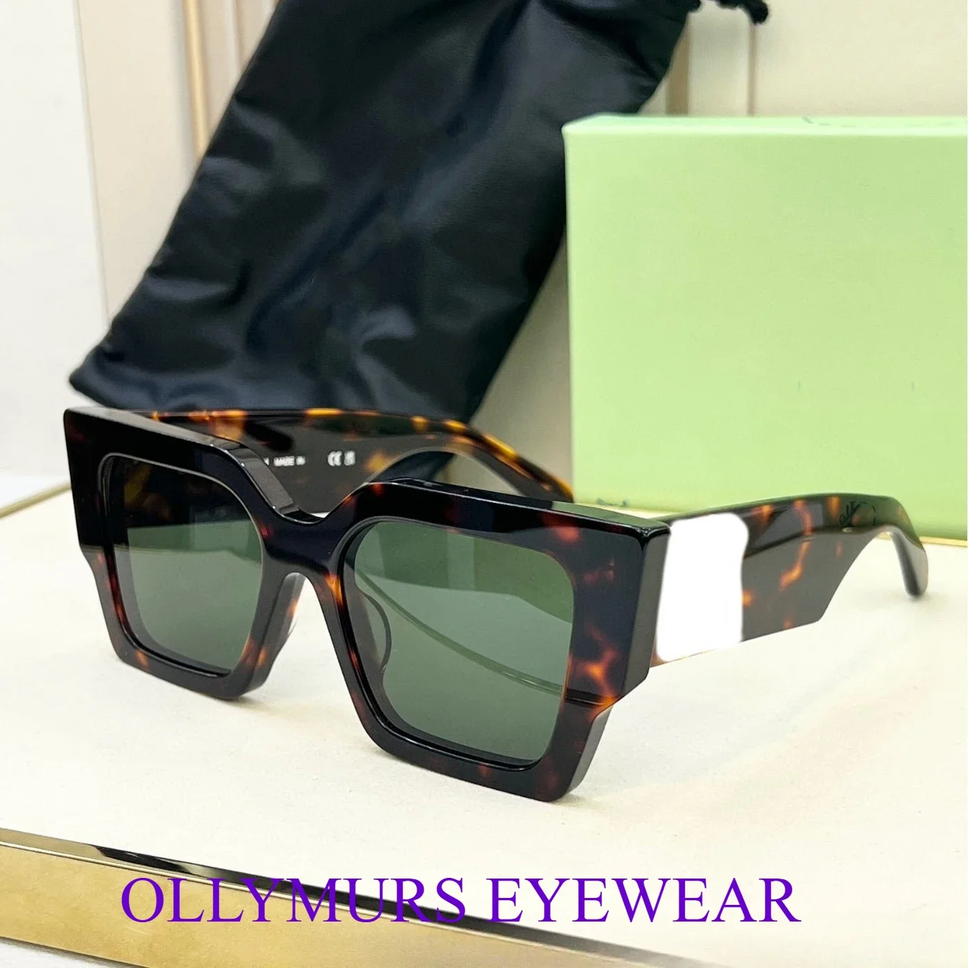 المصمم الأصلي قبالة العلامة التجارية العصرية الجديدة عالية الإصدار الزاوية زهرة إطار كبير نظارات أزياء النظارات الشمسية محايد الشارع واقية من الشمس