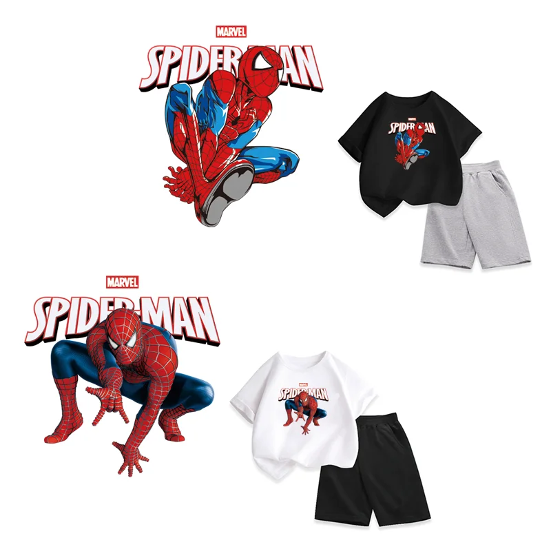 Spider-Man Clothing thermoadhesive patches thermo-stickers for children self-adhesive heat transfer stickers