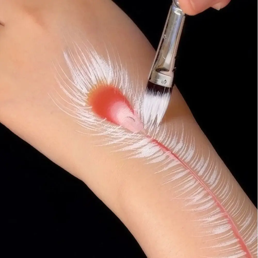 바디 페인팅 페이스 바디 아트 페인트 전문가용 다기능 드로잉 아트 펜 휴대용 보관 상자 포함 수채화 붓 세트