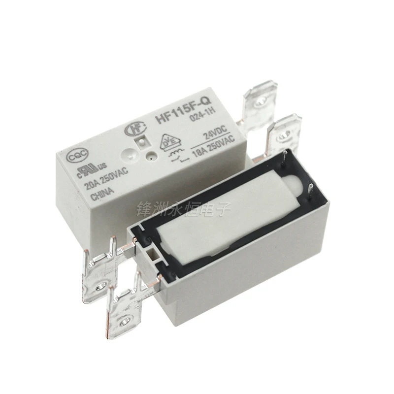 5Pcs New HF115F-Q-005-1H HF115F-Q-012-1H HF115F-Q-024-1H HF115F-Q-048-1H HF115F Q 012 024 1H 20A 5V 12V 24V 48V Power Relay