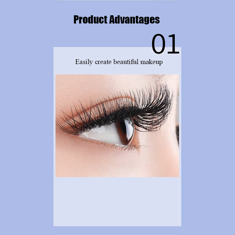 Natural Long 3D Mink Lashes, macio, curto Faux Lashes Handmade Fake Lashes Ferramenta de maquiagem diária Extensão dos cílios 10 pares, venda quente