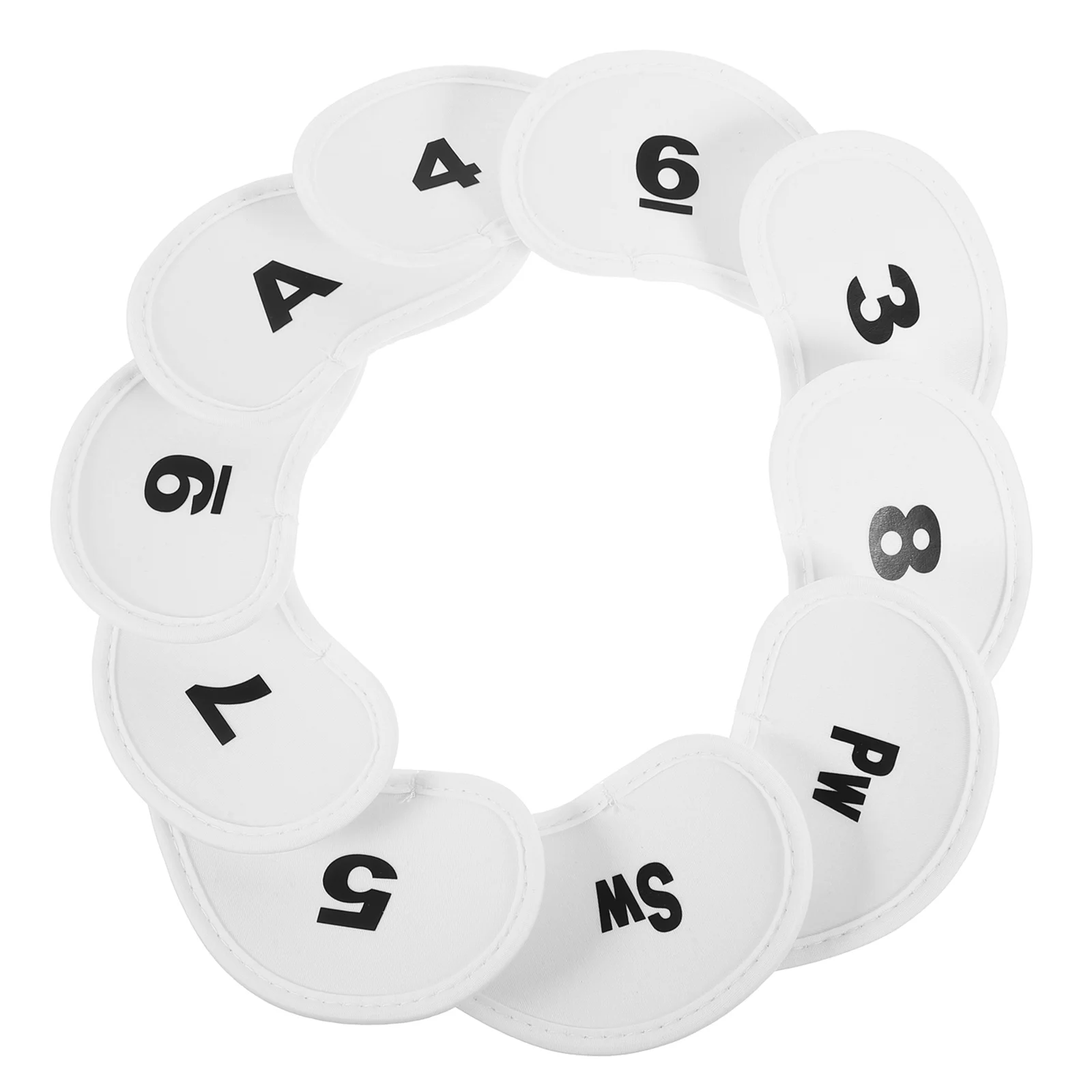 

10pcs Golf Club Head Covers Anti-Scratch Protective Fabric Covers For Putter Shaft Durable Lightweight Travel Club Cover