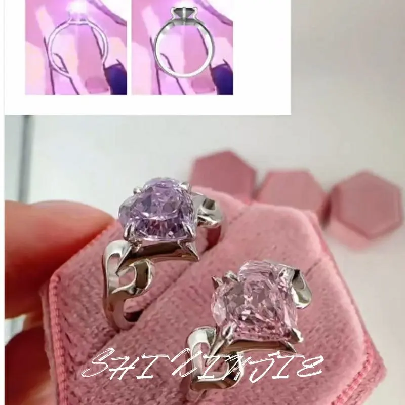 

Cute Cyrene Rings Game Honkai：Star Rail Opening Adjusts Trendy Fashion Engagement Ring Jewelry Women's Ring Cosplay Doujin Gifts