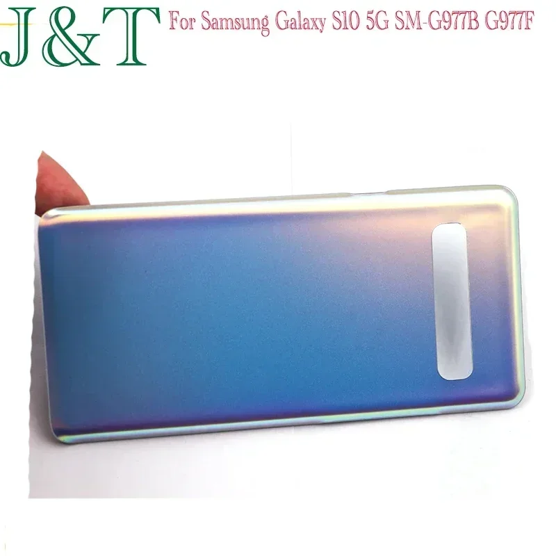 For Samsung Galaxy S10 5G SM-G977B G977F Battery Back Cover Rear Door 3D Glass Panel Housing Case Adhesive +Camera Lens Replace image 4