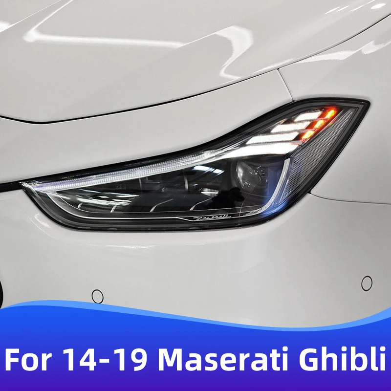 For 2014-2019 Models Maserati Ghibli tuning upgrade new style full LED headlight Car Accessories DRL