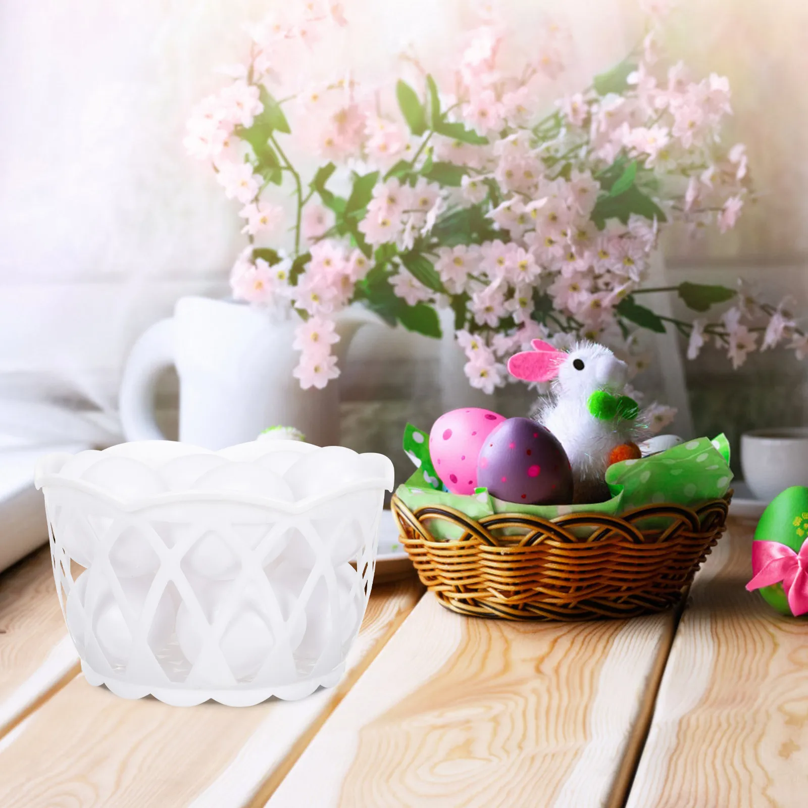 

Набор пластиковых имитационных пасхальных яиц, многоразовые, для поделок и декора, для вечеринок, настольного и праздничного украшения, яркие, красочные, реалистичные, имитация